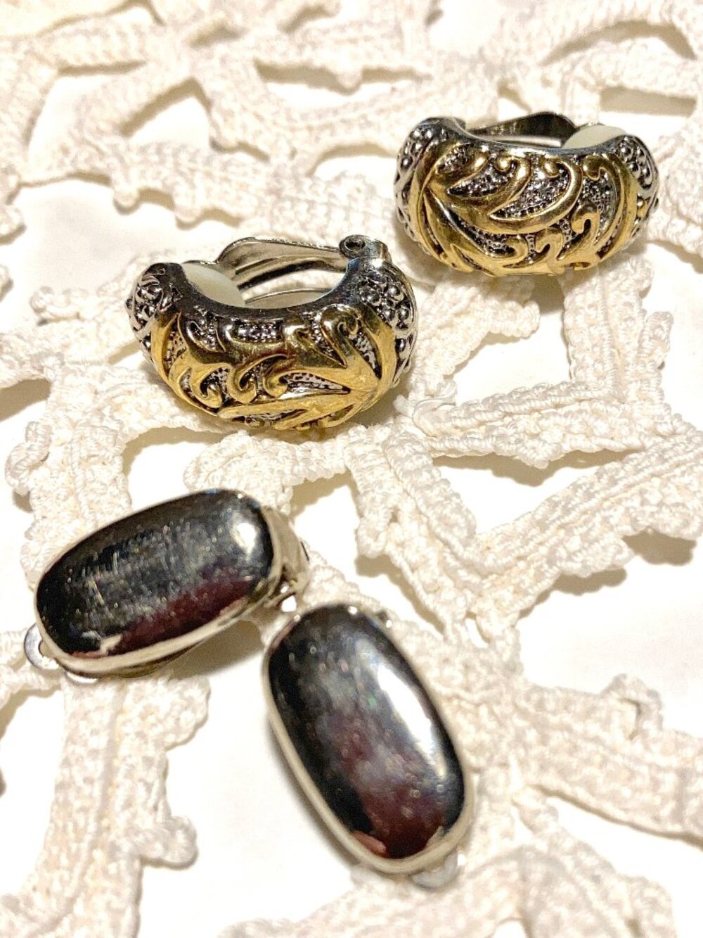 Favorite Silvertone Clip Earrings